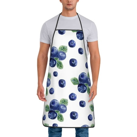 Chef Aprons for Men and Women - Blueberry pattern Print Oil-Resistant Bib Aprons for Cooking Waterproof BBQ Grilling Kitchen Aprons Gifts for Women and Men
Chef Aprons for Men and Women - Blueberry pattern Print Oil-Resistant Bib Aprons for Cooking Waterproof BBQ Grilling Kitchen Aprons Gifts for Women and Men