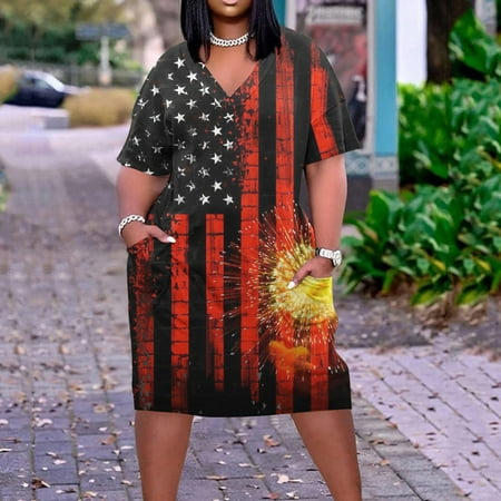 Hvyesh Sundresses Women 2023 Summer Loose Fit Midi Dress American Flag Graphic V Neck Dresses Short Sleeve Lightweight Flowy Dress Black
Hvyesh Sundresses Women 2023 Summer Loose Fit Midi Dress American Flag Graphic V Neck Dresses Short Sleeve Lightweight Flowy Dress Black