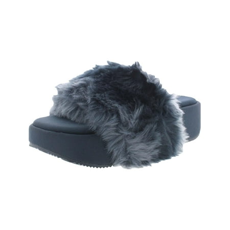 Nine West Womens Rize 8 Slip-On Flatform Slide Sandals
