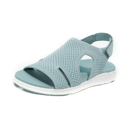 Women Summer Open Toe Sandals Knitting Surface Breathable Shoes Platform Beach Sandals Hook & Loop Closure for Daily New
Women Summer Open Toe Sandals Knitting Surface Breathable Shoes Platform Beach Sandals Hook & Loop Closure for Daily New
