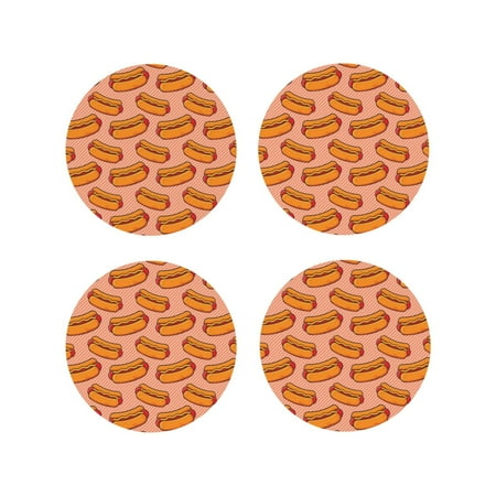 Tideii Cartoon Hot Dog for Leather Coasters 4 Pieces Anti-fouling and Anti-scalding Decorative Coasters Suitable for Restaurants Kitchens Coffee Shops-Round Shape
Tideii Cartoon Hot Dog for Leather Coasters 4 Pieces Anti-fouling and Anti-scalding Decorative Coasters Suitable for Restaurants Kitchens Coffee Shops-Round Shape