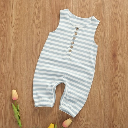 Franhais Baby Boys Girls Summer Casual Jumpsuit Sleeveless Cartoon Print/Striped/Solid Color Romper
Franhais Baby Boys Girls Summer Casual Jumpsuit Sleeveless Cartoon Print/Striped/Solid Color Romper