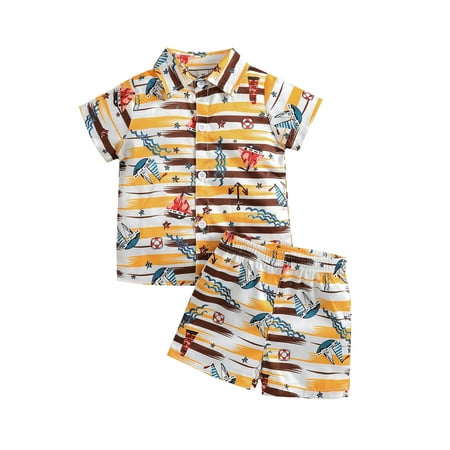 Jkerther Toddler Kid Baby Boy Clothes Outfit Set Hawaiian Beach Shirt Tops+Shorts Pants
Jkerther Toddler Kid Baby Boy Clothes Outfit Set Hawaiian Beach Shirt Tops+Shorts Pants