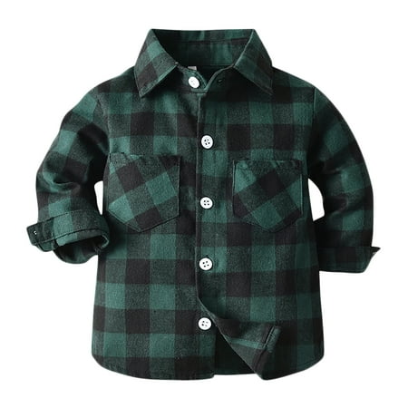 Kids Toddler Flannel Shirt Jacket Plaid Long Sleeve Lapel Button Down Shacket Baby Boys Girls Shirt Top Coat Outwear
Kids Toddler Flannel Shirt Jacket Plaid Long Sleeve Lapel Button Down Shacket Baby Boys Girls Shirt Top Coat Outwear