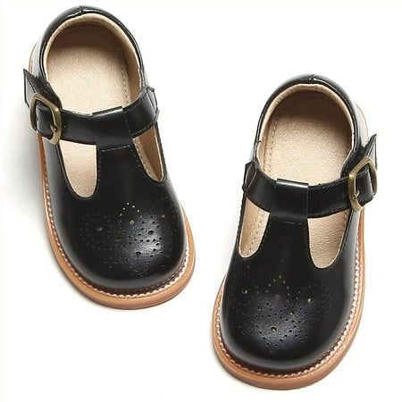 Girl s T-Strap School Uniform Dress Shoe Mary Jane Flat