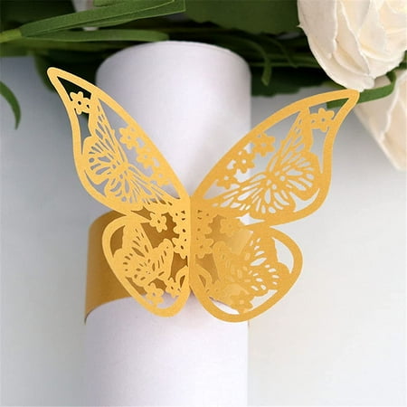 Lavandi 100pcs 3D New Butterfly Paper Napkin Rings Weddings Party Serviette Table Decoration Restaur
Lavandi 100pcs 3D New Butterfly Paper Napkin Rings Weddings Party Serviette Table Decoration Restaur