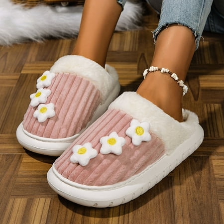 Milamy Slippers for Women Cozy Anti-Skid Bedroom Slippers for Women Couple style Anti-Skid Flat sole Flower Womens House Shoes Warm Fluffy Slippers Pink 41
Milamy Slippers for Women Cozy Anti-Skid Bedroom Slippers for Women Couple style Anti-Skid Flat sole Flower Womens House Shoes Warm Fluffy Slippers Pink 41