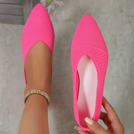 Elegant Point Toe Dress Shoes - Women s Breathable Knit Flat Shoes - Lightweight Slip On Shoes for Comfort and Style
Elegant Point Toe Dress Shoes - Women s Breathable Knit Flat Shoes - Lightweight Slip On Shoes for Comfort and Style