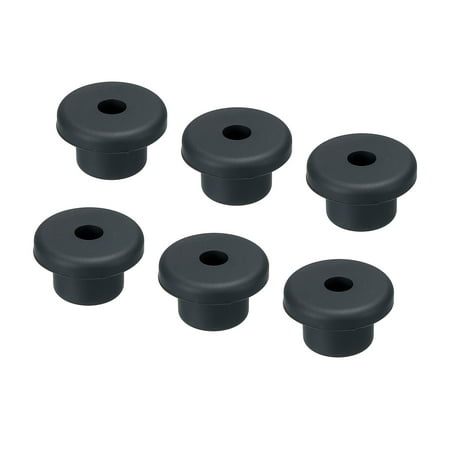 Uxcell Pack of 6 T Shape Rubber Grommet 0.9 Inch OD 0.24 Inch ID Cable Pipe Seal Protection Hole Plugs Black
Uxcell Pack of 6 T Shape Rubber Grommet 0.9 Inch OD 0.24 Inch ID Cable Pipe Seal Protection Hole Plugs Black