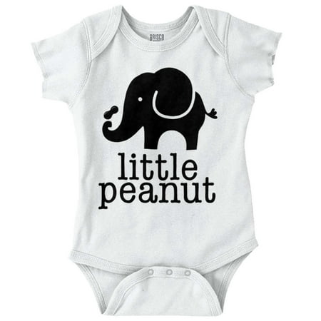 Brisco Brands Little Peanut Elephant Lover Unisex Baby Bodysuits