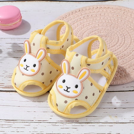 Hunpta Kids Sandals Baby Girls Boys Soft Toddler Shoes Infant Toddler Walkers Shoes Cartoon Rabbit Princess Shoes Sandals
