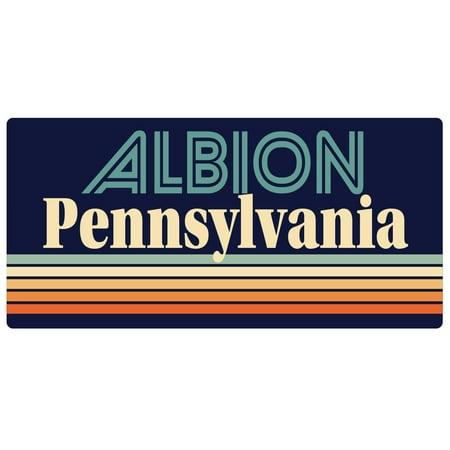 Albion Pennsylvania 5 x 2.5-Inch Fridge Magnet Retro Design