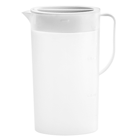 

Plastic Pitcher with Lid Eco-Friendly Carafes Mix Drinks Water Jug for Hot/Cold Lemonade Juice Beverage Jar Ice Tea Kettle