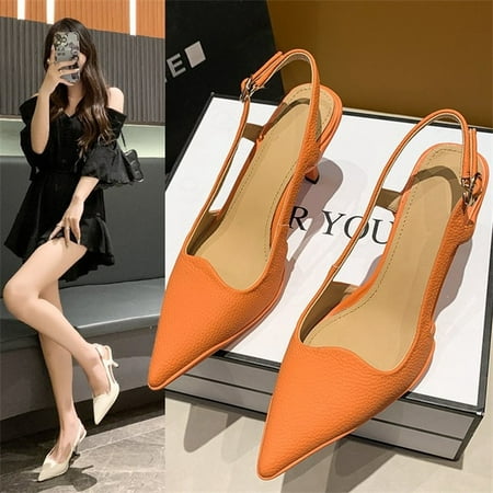 

Women s 2022 summer new style sexy simple casual temperament sandals with pointed toe and stilettos women shoes high heel