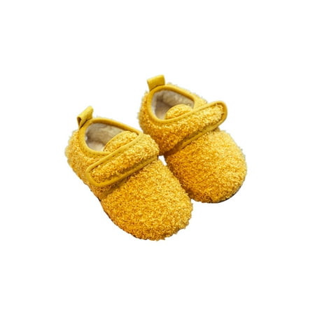 Avamo Unisex-Child Winter Slipper Cartoon Floor Shoes Plush Lined Warm House Shoe Indoor Flats Outdoor Non-slip Comfort Slippers Magic Tape Yellow 14.5
Avamo Unisex-Child Winter Slipper Cartoon Floor Shoes Plush Lined Warm House Shoe Indoor Flats Outdoor Non-slip Comfort Slippers Magic Tape Yellow 14.5