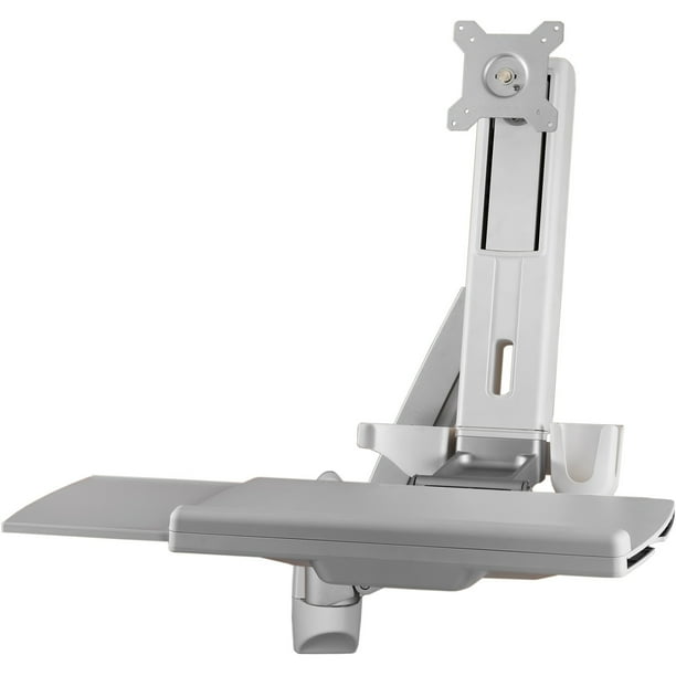 Amer AMR1AWS - Mounting kit (wall mount, spring arm, keyboard tray, monitor arm) for LCD display / keyboard / mouse - plastic, steel, aluminum alloy - screen size: 24"