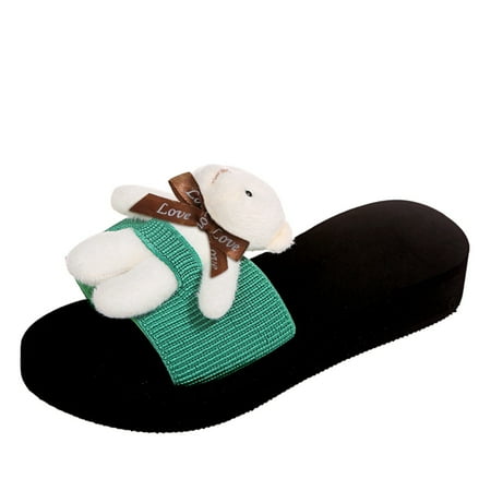 Follure Girl women s casual shoes Women s Fashion Bear Summer Large Size Beach Cloth Platform Sandals And Slippers Green 40
Follure Girl women s casual shoes Women s Fashion Bear Summer Large Size Beach Cloth Platform Sandals And Slippers Green 40
