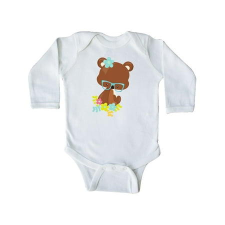 Inktastic Hipster Bear Bear With Glasses Flowers Gift Baby Boy or Baby Girl Long Sleeve Bodysuit
Inktastic Hipster Bear Bear With Glasses Flowers Gift Baby Boy or Baby Girl Long Sleeve Bodysuit