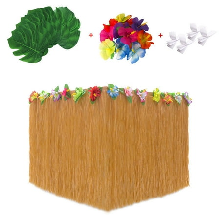 HOMEMAXS 53pcs Hawaiian Party Table Skirt Desk Skirt with Simulation Monstera for Luau Party Decoration (Set 1)
HOMEMAXS 53pcs Hawaiian Party Table Skirt Desk Skirt with Simulation Monstera for Luau Party Decoration (Set 1)