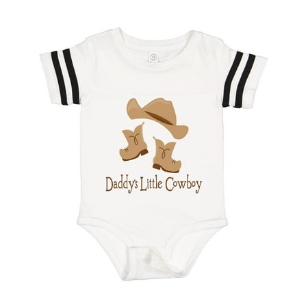 Inktastic Daddy s Little Cowboy Gift Baby Boy Bodysuit