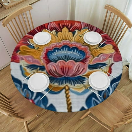 nygtbtfer Flower Round Fitted Tablecloth with Elastic Edge Flowers Polyester Table Cloth Fits Round Tables Table Covers for Indoor Outdoor Picnic 46-50
nygtbtfer Flower Round Fitted Tablecloth with Elastic Edge Flowers Polyester Table Cloth Fits Round Tables Table Covers for Indoor Outdoor Picnic 46-50