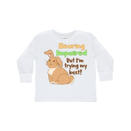 Inktastic Hearing Impaired but I m Trying my Best Cute Brown Bunny Gift Toddler Boy or Toddler Girl Long Sleeve T-Shirt
Inktastic Hearing Impaired but I m Trying my Best Cute Brown Bunny Gift Toddler Boy or Toddler Girl Long Sleeve T-Shirt