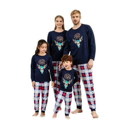 Dadaria Family Matching Christmas Pajamas Matching Family Sets Christmas Casual Printed Top With Bottom Outfits Home Wear Navy Kids 6-7 Years
Dadaria Family Matching Christmas Pajamas Matching Family Sets Christmas Casual Printed Top With Bottom Outfits Home Wear Navy Kids 6-7 Years