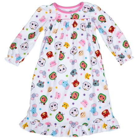 Cocomelon Animal Faces Toddler Girls Nightgown-Toddler 2T