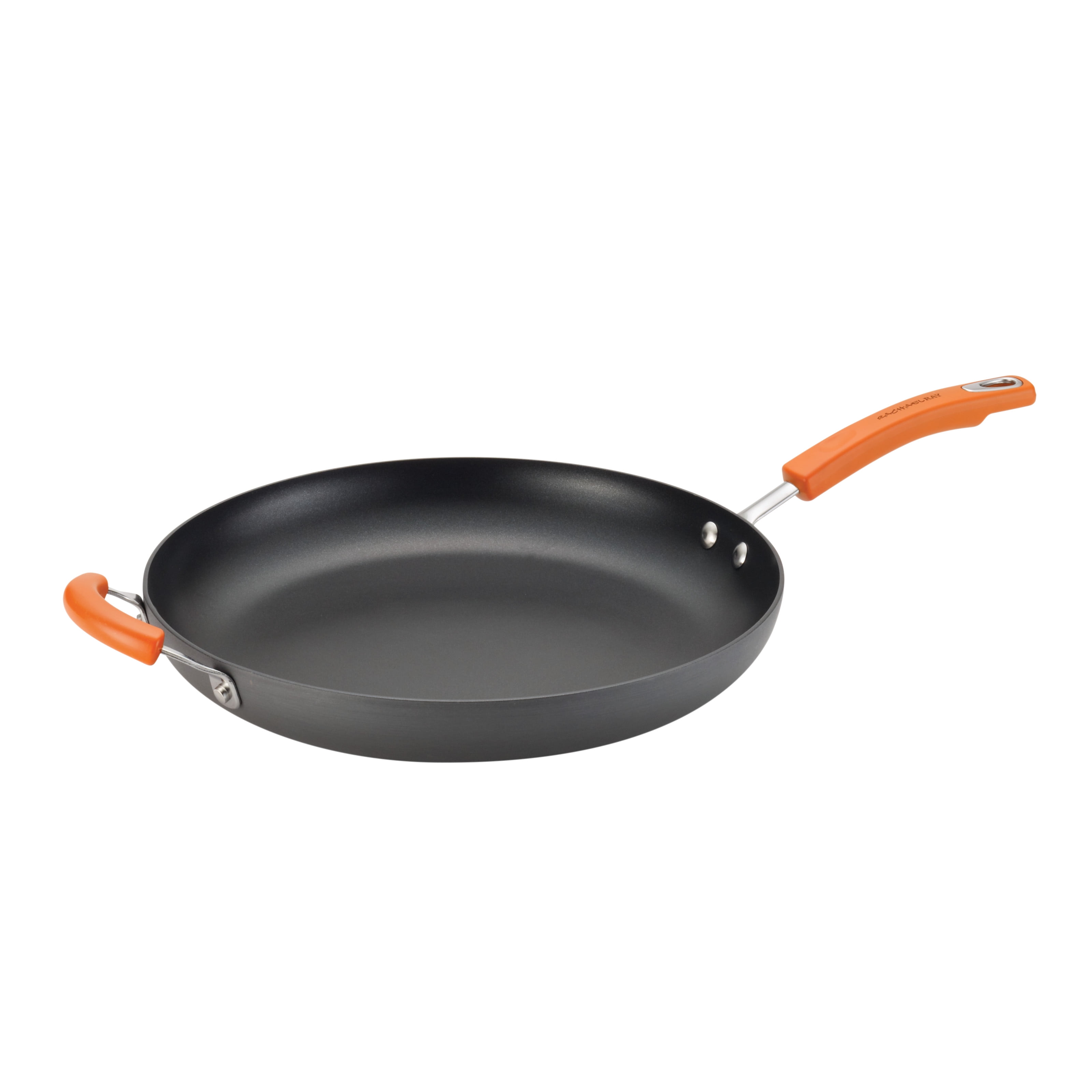 Rachael Ray HardAnodized Nonstick 11Inch Deep Square Grill Pan, Gray