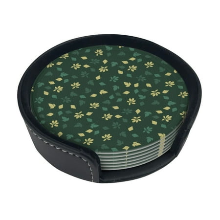 Round Pu Leather Coaster Leaves Patterns Heat - Resistant Beverage Cup Mat-Fancy Decor For Kitchen Office Dining Room Table - Drink Protector 6-Slice
Round Pu Leather Coaster Leaves Patterns Heat - Resistant Beverage Cup Mat-Fancy Decor For Kitchen Office Dining Room Table - Drink Protector 6-Slice