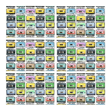 MKHERT Funny Cartoon Cassette Tape Placemats Table Mats for Dining Room Kitchen Table Decoration 12x18 inch Set of 6
MKHERT Funny Cartoon Cassette Tape Placemats Table Mats for Dining Room Kitchen Table Decoration 12x18 inch Set of 6