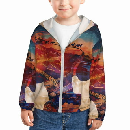 Lukts Cultural Silhouette Journey Print Children s Long-Sleeved Sun Protection Clothing Hooded Sweatshirts for Boys and Girls Outdoor Sports-5 Years
Lukts Cultural Silhouette Journey Print Children s Long-Sleeved Sun Protection Clothing Hooded Sweatshirts for Boys and Girls Outdoor Sports-5 Years