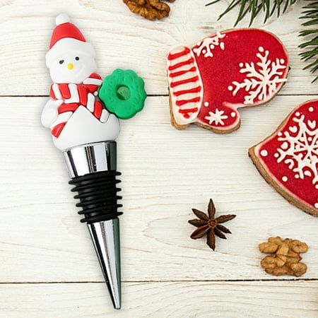 Christmas Santa Claus PVC Caps Bottle Sealers Fresh-keeping Home Bar Accessories