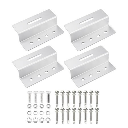 SIEYIO 4 Pcs Photovoltaic Panel Z Shape Holder Aluminium Alloy Solar Panel Mounting Bracket for RV Boat Flat Roof RV Yacht
SIEYIO 4 Pcs Photovoltaic Panel Z Shape Holder Aluminium Alloy Solar Panel Mounting Bracket for RV Boat Flat Roof RV Yacht
