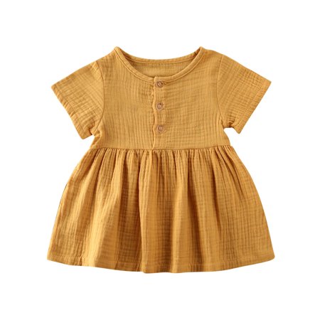 Gwiyeopda Toddler Kids Baby Girl Cotton Linen Button Party Casual Dress Sundress 6M - 3Y
Gwiyeopda Toddler Kids Baby Girl Cotton Linen Button Party Casual Dress Sundress 6M - 3Y