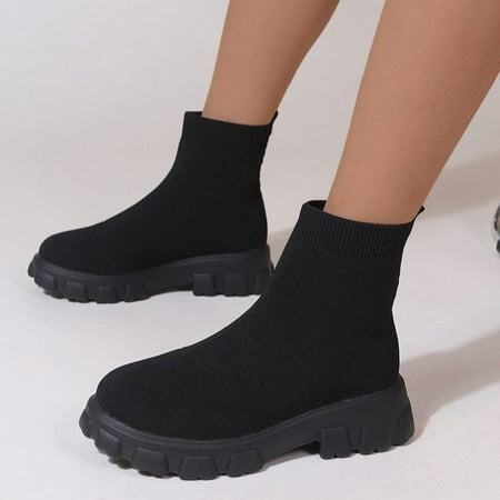 Women s Winter Stretch Knit Slip On Short Booties Shoes Flat Boots Warm Durable Shoes Ankle Snow Boots Flats Platform Stretch
Women s Winter Stretch Knit Slip On Short Booties Shoes Flat Boots Warm Durable Shoes Ankle Snow Boots Flats Platform Stretch