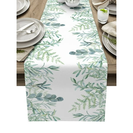Watercolor Green Leaf Leaves Plant Table Runner Home Party Decorative Tablecloth Cotton Linen Table Runners for Wedding
Watercolor Green Leaf Leaves Plant Table Runner Home Party Decorative Tablecloth Cotton Linen Table Runners for Wedding