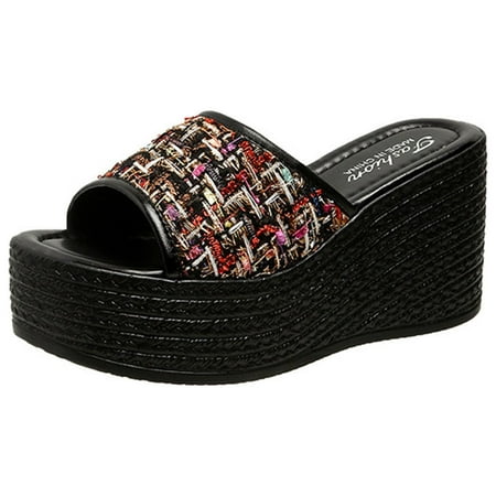 VerPetridure Women s Heeled Sandals Women s Flat Shoes Ladies Beach Wedge Heel Sandals Summer Non-Slip Causal Slippers
VerPetridure Women s Heeled Sandals Women s Flat Shoes Ladies Beach Wedge Heel Sandals Summer Non-Slip Causal Slippers