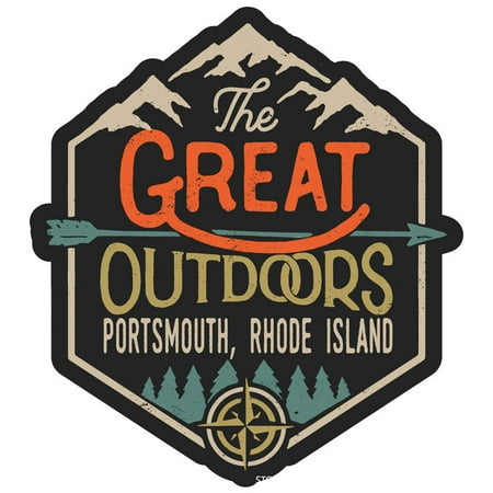 Portsmouth Rhode Island The Great Outdoors Design 4-Inch Magnet