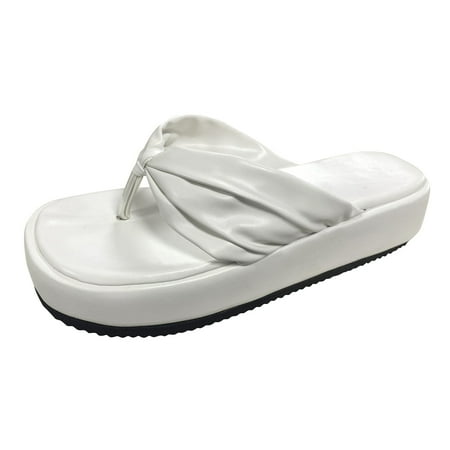 ZMHEGW Women Sandals Ladies Fashion Solid Color Leather Bow Wedge Platform Flip Flop Sandals Shoes For Womens
ZMHEGW Women Sandals Ladies Fashion Solid Color Leather Bow Wedge Platform Flip Flop Sandals Shoes For Womens