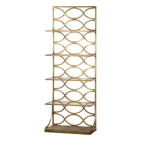 Uttermost Lashaya 5-Shelf Modern Metal and Glass Etagere in Gold
Uttermost Lashaya 5-Shelf Modern Metal and Glass Etagere in Gold