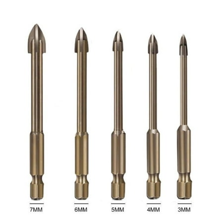 BAMILL 5Pcs Efficient Universal Drilling Tool Multifunctional Cross Alloy Drill Bits
BAMILL 5Pcs Efficient Universal Drilling Tool Multifunctional Cross Alloy Drill Bits
