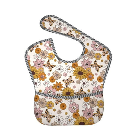 Bingfone Mess-Proof Baby Bib - Waterproof Bib for Baby Boy or Girl with Food Catcher Pocket Unisex-Sunflowers And Butterflies
Bingfone Mess-Proof Baby Bib - Waterproof Bib for Baby Boy or Girl with Food Catcher Pocket Unisex-Sunflowers And Butterflies