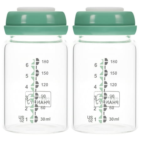 2pcs Breast Milk Storage Bottles Wide Caliber Breast Milk Storage Bottles