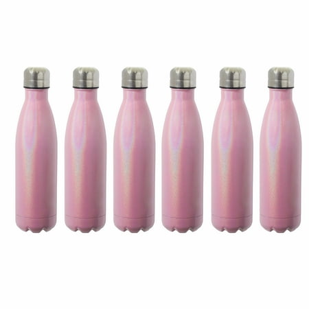 6 Iridescent Insulated Water Bottles Set 17 oz. - Spill Proof Double Wall BPA Free - Pink
6 Iridescent Insulated Water Bottles Set 17 oz. - Spill Proof Double Wall BPA Free - Pink
