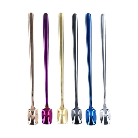 6 Pcs Dessert Spoon 304 Stainless Steel Mixing Spoon Shovel Long Handle Thickened Spoon Set for Dessert Ice Cream 15cm
6 Pcs Dessert Spoon 304 Stainless Steel Mixing Spoon Shovel Long Handle Thickened Spoon Set for Dessert Ice Cream 15cm