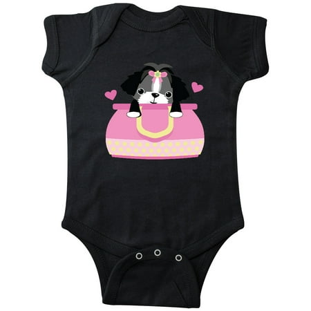 Inktastic Shih-Tzu Gift Baby Girl Bodysuit
