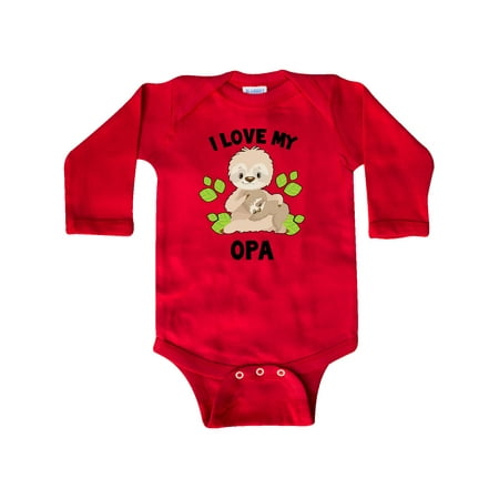 Inktastic Cute Sloth I Love My Opa with Green Leaves Gift Baby Boy or Baby Girl Long Sleeve Bodysuit
Inktastic Cute Sloth I Love My Opa with Green Leaves Gift Baby Boy or Baby Girl Long Sleeve Bodysuit