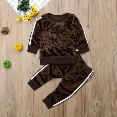 2Pcs Toddler Kids Baby Girl Infant Clothes T-shirt Top Pants Outfit Sets Tracksuit Brown 1-2 Years
2Pcs Toddler Kids Baby Girl Infant Clothes T-shirt Top Pants Outfit Sets Tracksuit Brown 1-2 Years
