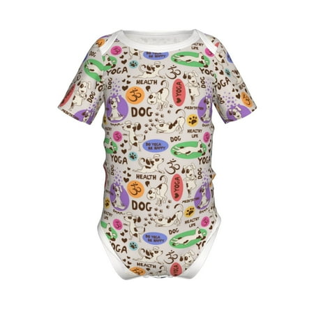 Lukts Dog Doing Yoga Print Baby Short Sleeve Romper Onesie for Newborn Baby Boys and Girls-2 Years
Lukts Dog Doing Yoga Print Baby Short Sleeve Romper Onesie for Newborn Baby Boys and Girls-2 Years